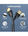 Cable HDMI 2.0 4K Portatil Vention HDMI Macho - HDMI Macho Negro