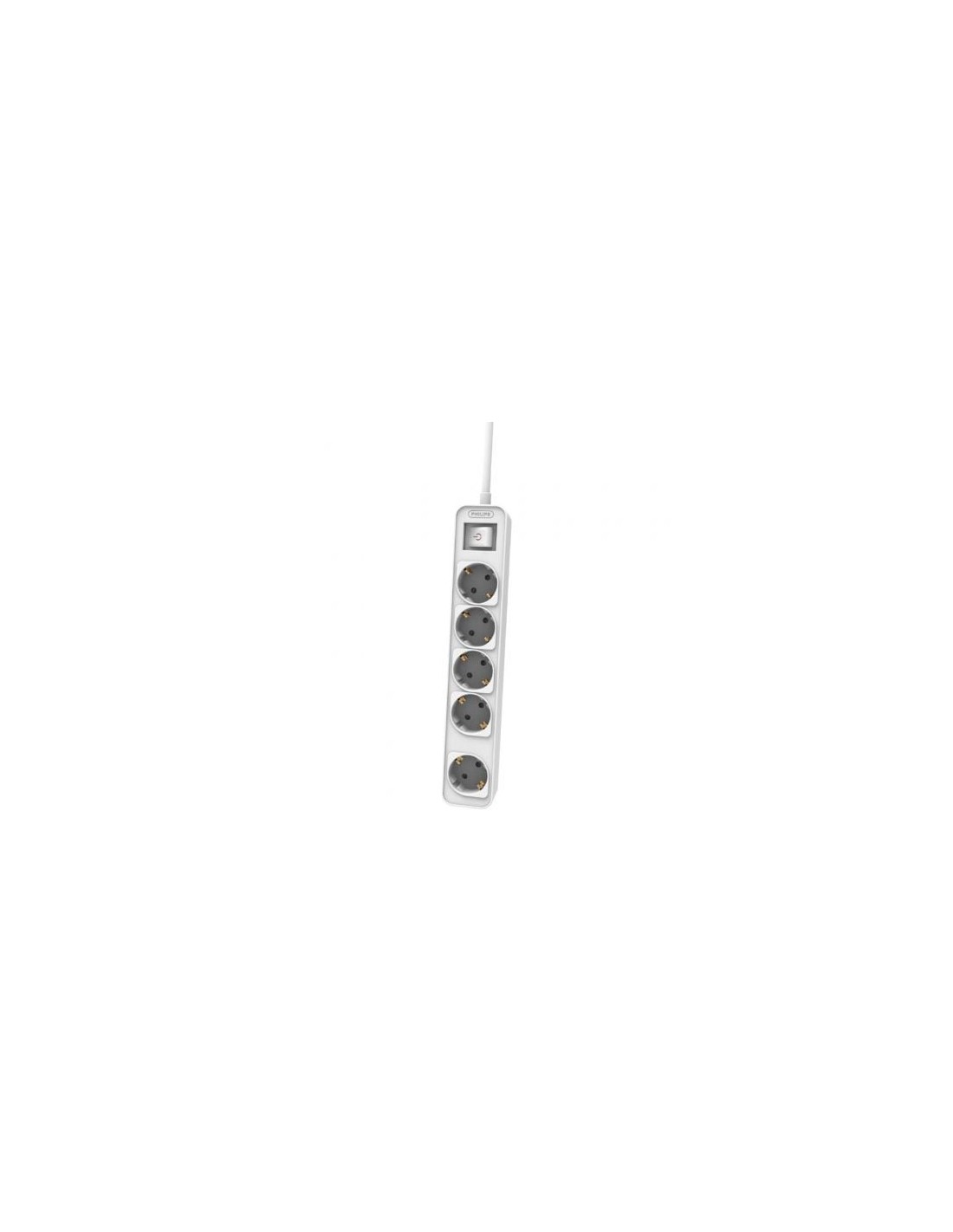 Regleta con Interruptor Philips CHP2154W 12 5 Tomas de corriente Cable