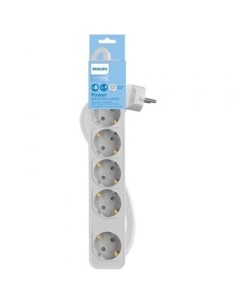 Regleta con Interruptor Philips CHP2154W 12 5 Tomas de corriente Cable 2