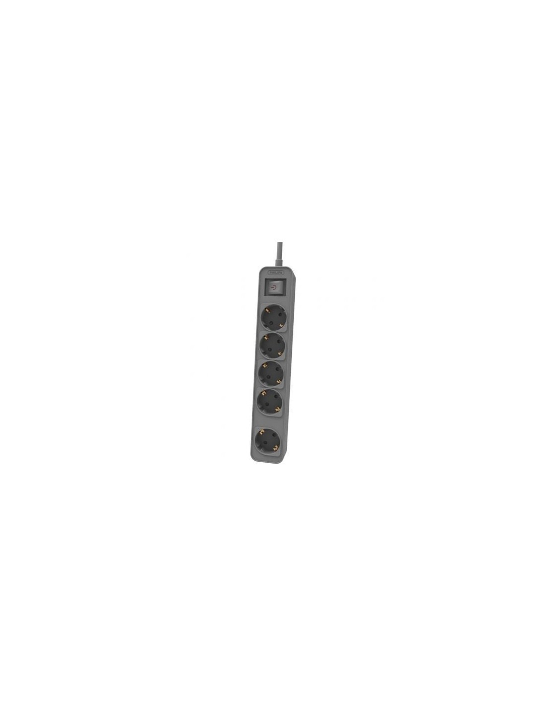 Regleta con Interruptor Philips CHP2154G 12 5 Tomas de corriente Cable