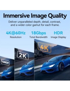 Cable HDMI 4K Vention HDMI Macho - HDMI Macho Negro | Logroño 2