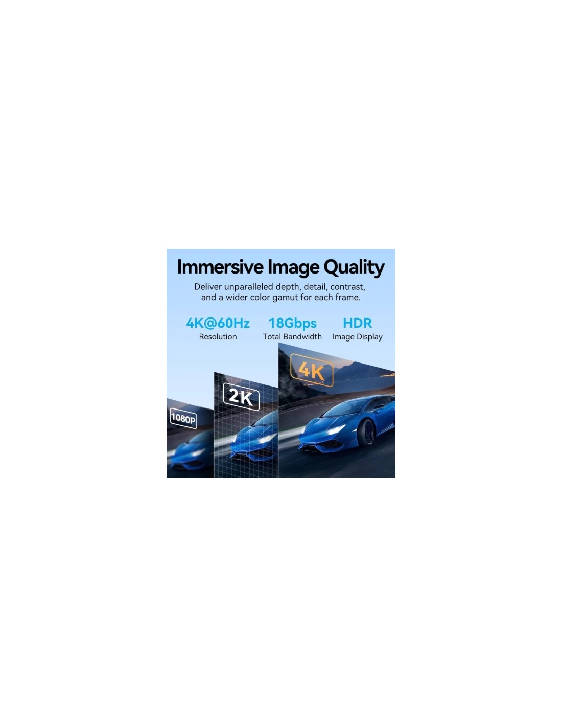 Cable HDMI 4K Vention HDMI Macho - HDMI Macho Negro | Logroño