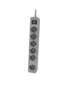 Regleta con Interruptor Philips CHP2164G 10 6 Tomas de corriente Cable