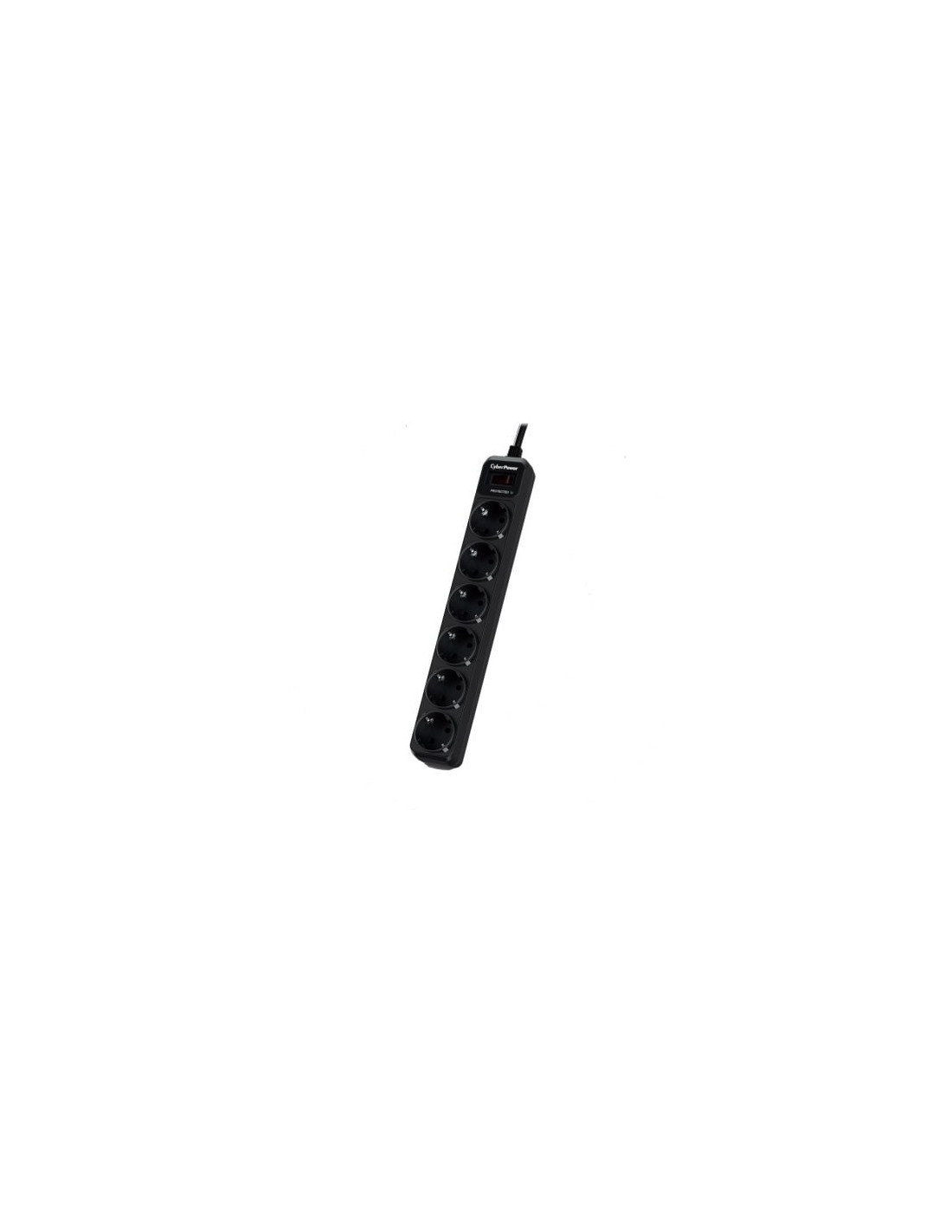 Regleta con interruptor Cyberpower 6 Tomas de corriente Cable 1.8m Neg