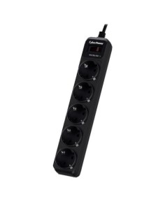 Regleta con interruptor Cyberpower 5 Tomas de corriente Cable 1.8m Neg