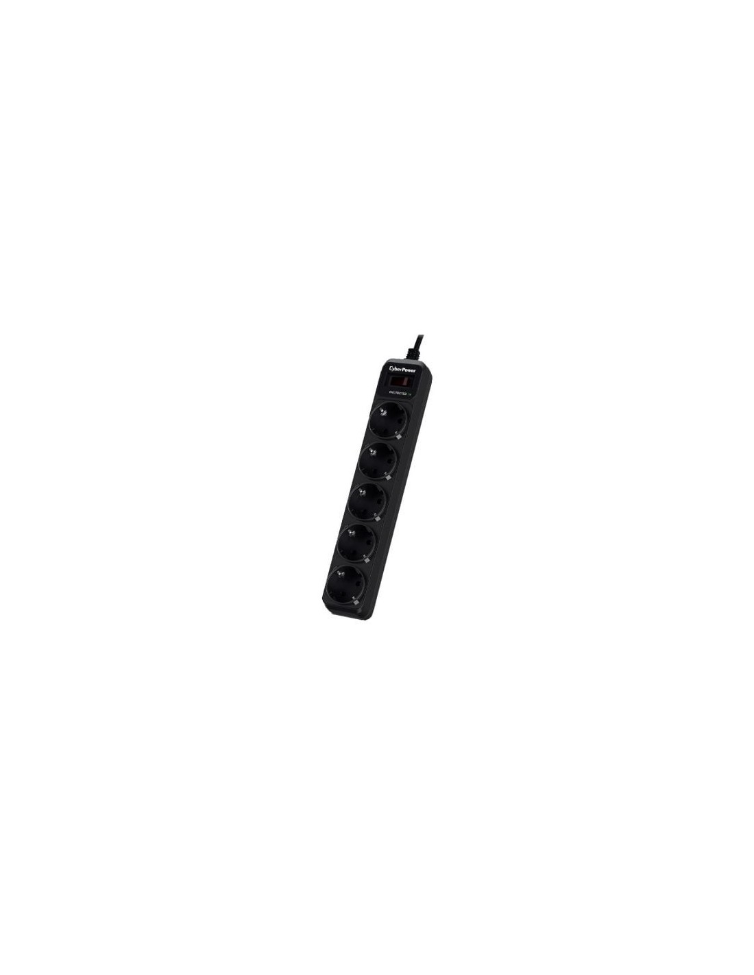 Regleta con interruptor Cyberpower 5 Tomas de corriente Cable 1.8m Neg