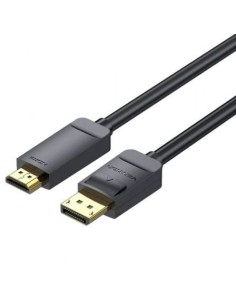 Cable Conversor Vention DisplayPort Macho - HDMI 4K Macho Negro