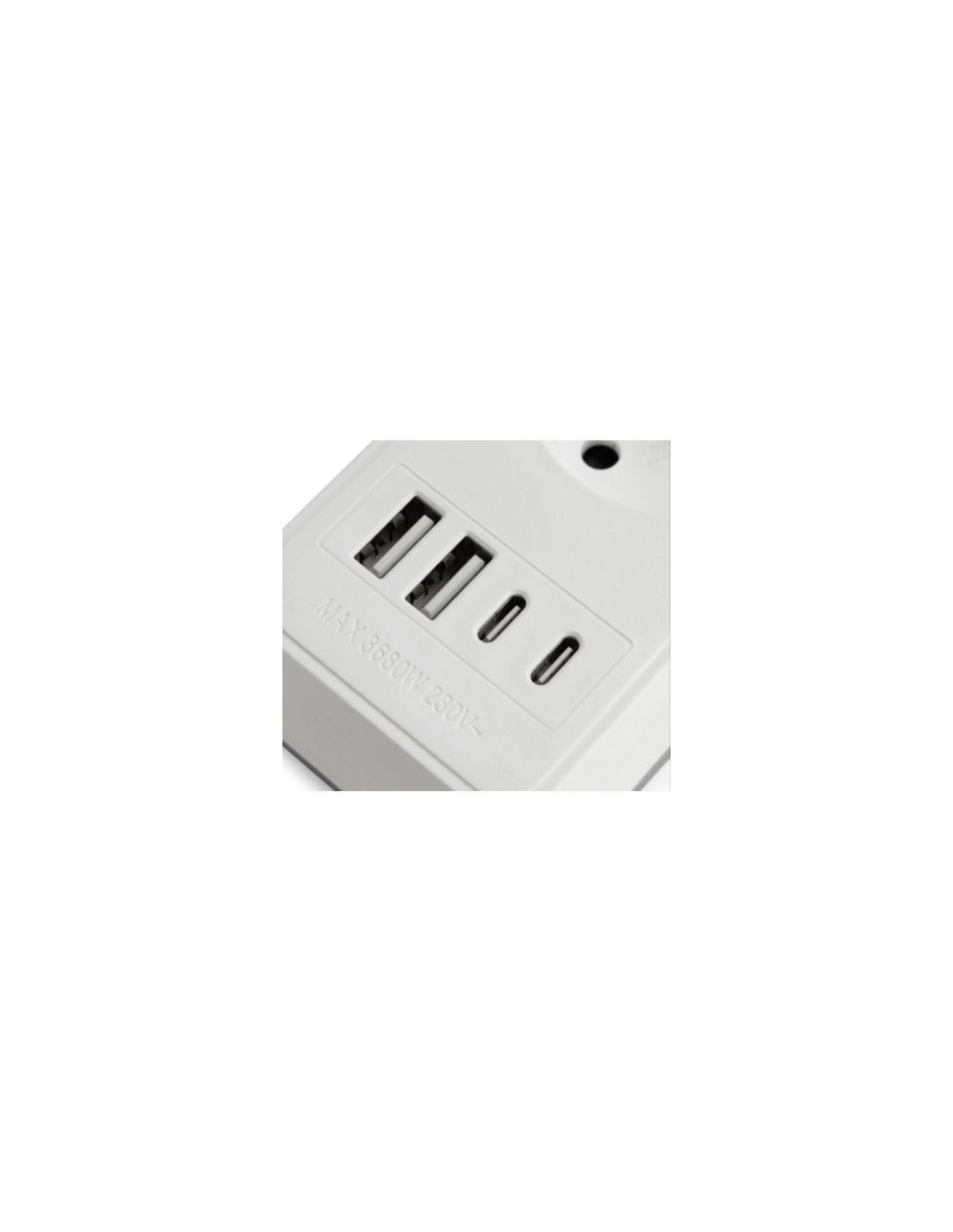 Regleta con Interruptor Orbegozo EN 3100 3 Tomas de Corriente 2 USB 2 
