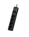 Regleta con interruptor Cyberpower 4 Tomas de corriente 2 USB Cable 1.