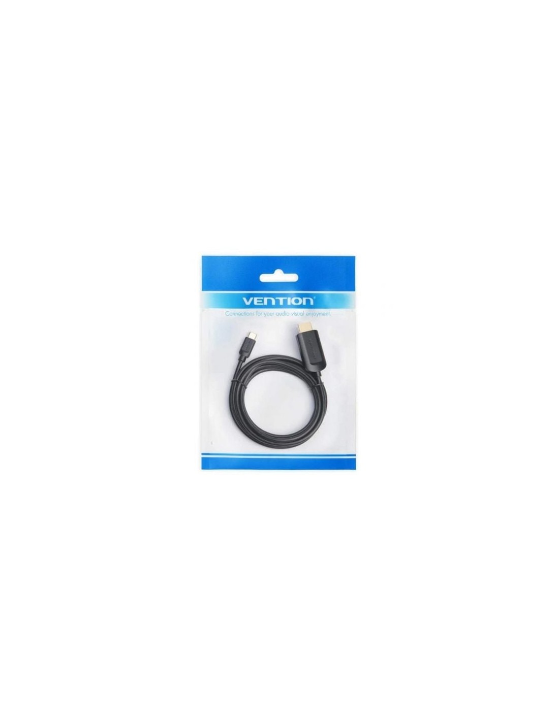 Cable Conversor HDMI 1.4 4K Vention USB Tipo-C Macho - HDMI Macho Negr