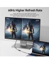Cable Conversor Vention DisplayPort Macho - HDMI 4K Hembra 15cm Negro