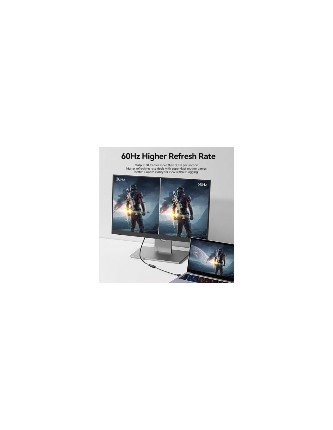 Cable Conversor Vention DisplayPort Macho - HDMI 4K Hembra 15cm Negro