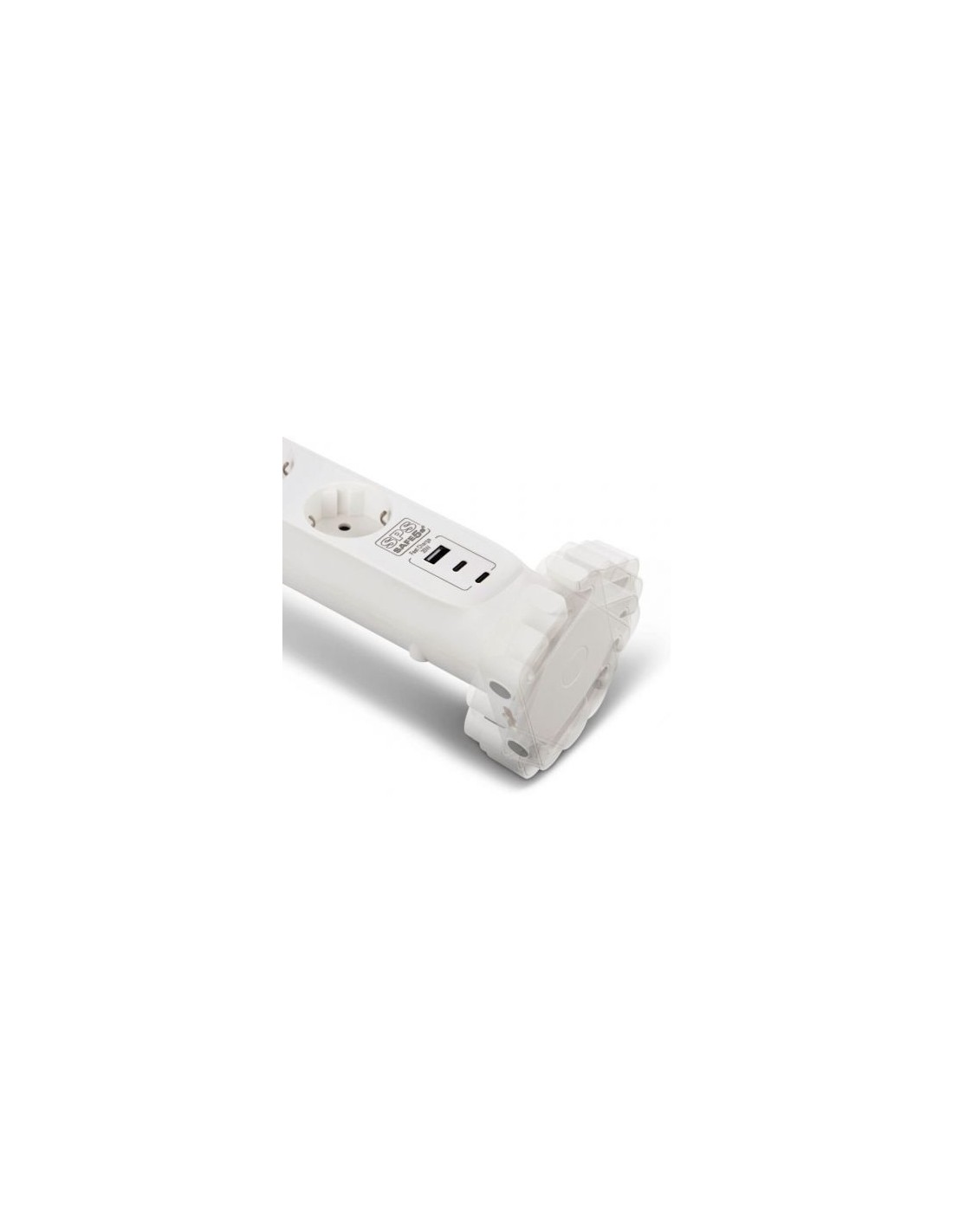 Regleta con interruptor Salicru SAFE 5S+ 4 Tomas de corriente 1 Master