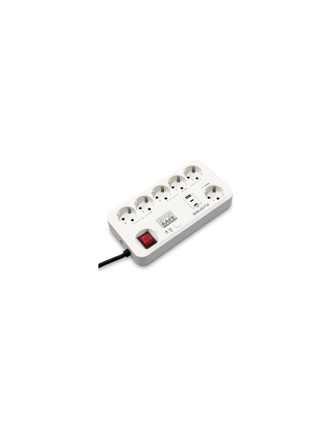 Regleta con interruptor Salicru SAFE MASTER+ 5 Tomas de corriente 1 Ma