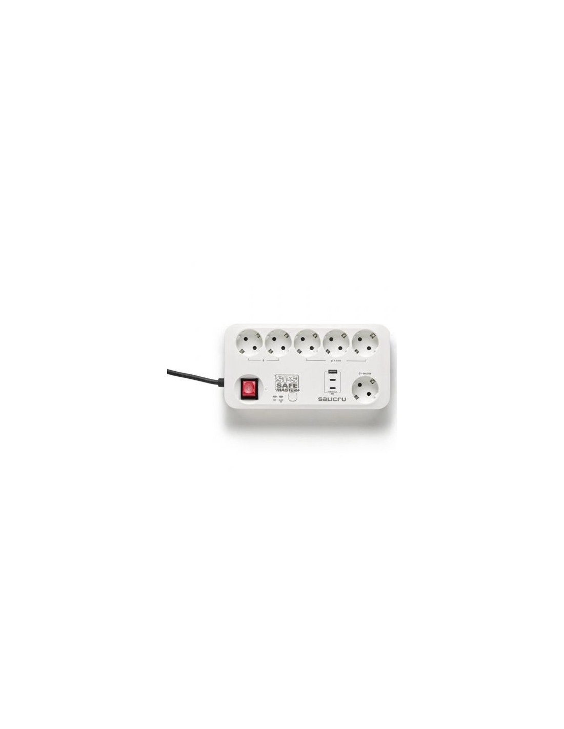Regleta con interruptor Salicru SAFE MASTER+ 5 Tomas de corriente 1 Ma