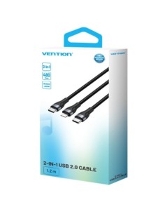 Cable USB Tipo-C Vention USB Tipo-C Macho - Lightning Macho USB Tipo-C 2