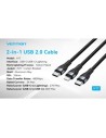 Cable USB Tipo-C Vention USB Tipo-C Macho - Lightning Macho USB Tipo-C