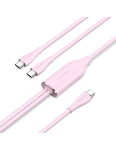 Cable USB Tipo-C Vention USB Tipo-C Macho - 2 x USB Tipo-C Macho Hasta