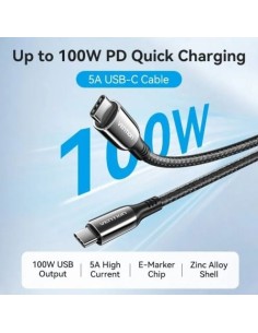 Cable USB 2.0 Tipo-C 5A 100W Vention USB Tipo-C Macho - USB Tipo-C Mac 2