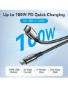 Cable USB 2.0 Tipo-C 5A 100W Vention USB Tipo-C Macho - USB Tipo-C Mac