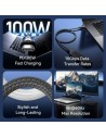 Cable USB 3.2 Tipo-C 5A Vention USB Tipo-C Macho - USB Tipo-C Macho Ha