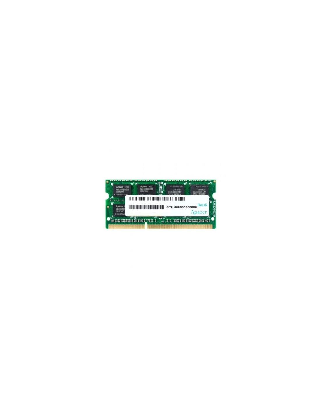 Memoria RAM Apacer DS.04G2K.KAM 4GB DDR3 1600MHz CL11 SO-DIMM