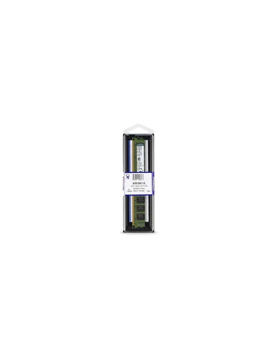 Memoria RAM Kingston ValueRAM 8GB DDR3 1600MHz CL11 DIMM | Logroño