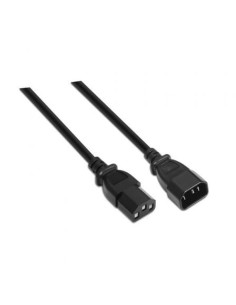 Cable Alargador de Alimentación CPU Aisens IEC C13 Hembra - IEC C14 Ma