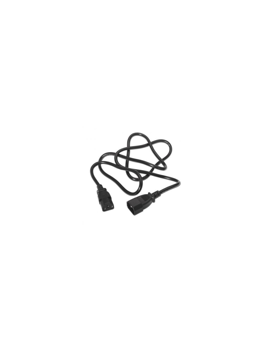 Cable Alargador de Alimentación CPU Aisens IEC C13 Hembra - IEC C14 Ma