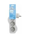 Regleta con Interruptor Philips CHP2134W 12 3 Tomas de corriente Cable