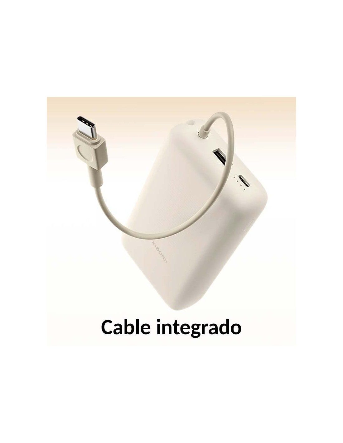 Cable integrado 20000mAh 33W Xiaomi Power Bank Marrón con en Logroño