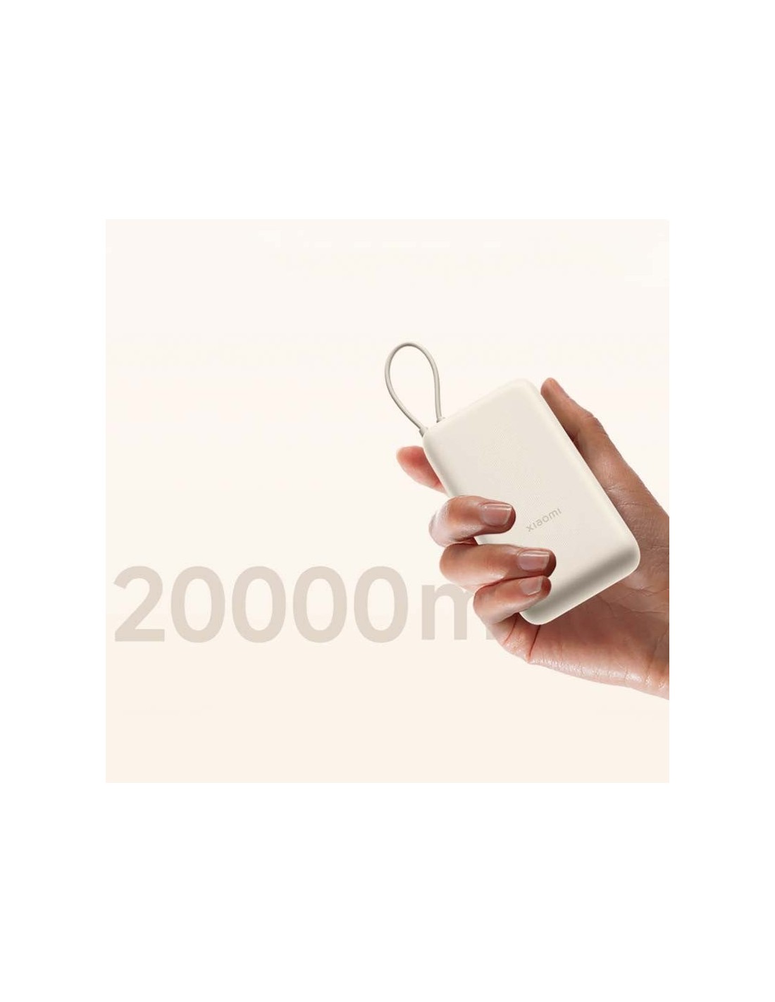 Cable integrado 20000mAh 33W Xiaomi Power Bank Marrón con en Logroño