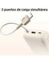 Cable integrado 20000mAh 33W Xiaomi Power Bank Marrón con en Logroño