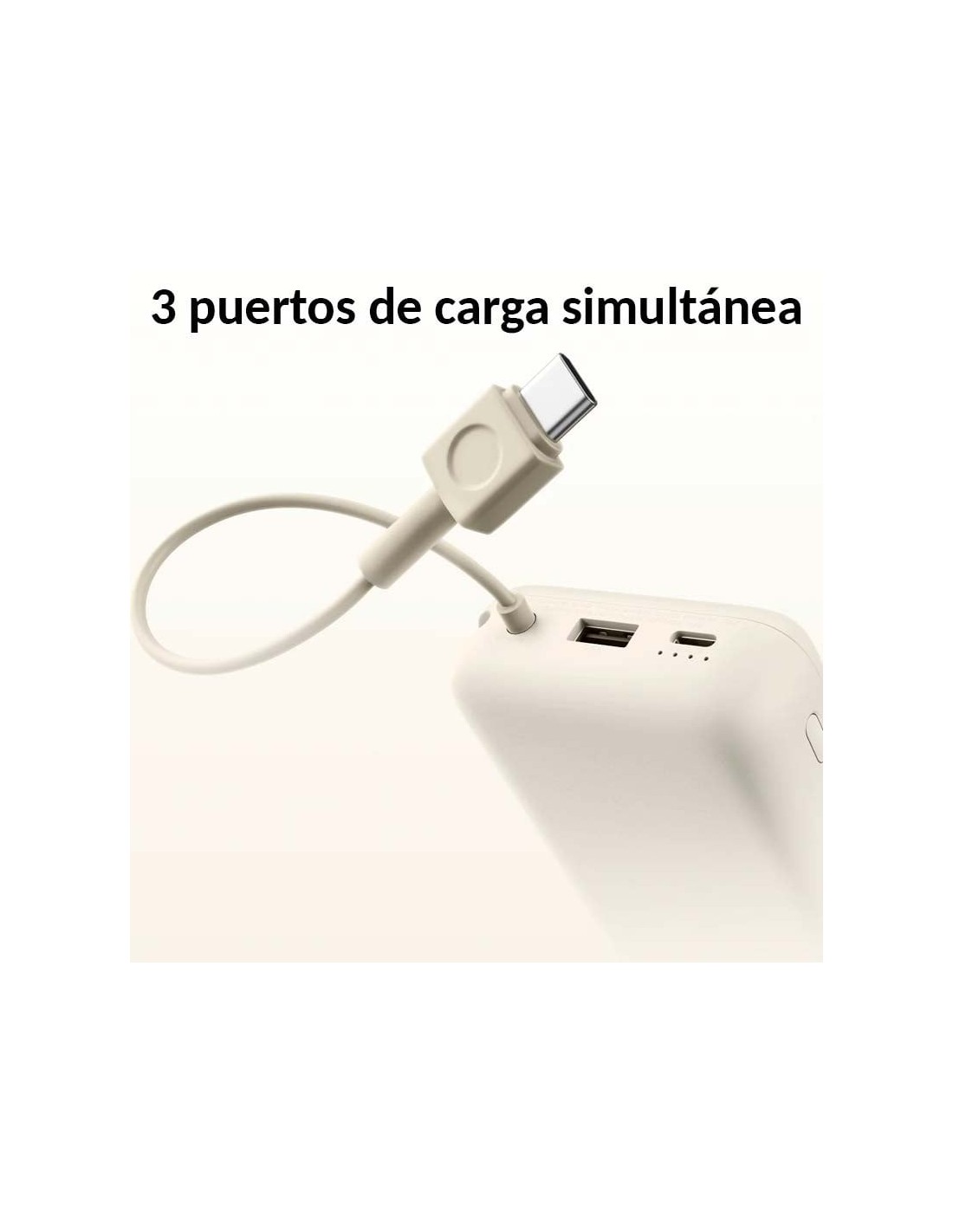 Cable integrado 20000mAh 33W Xiaomi Power Bank Marrón con en Logroño