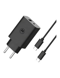 Cargador de dispositivos móviles Motorola TurboPower 50W Duo Negro USB