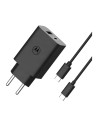 Cargador de dispositivos móviles Motorola TurboPower 50W Duo Negro USB