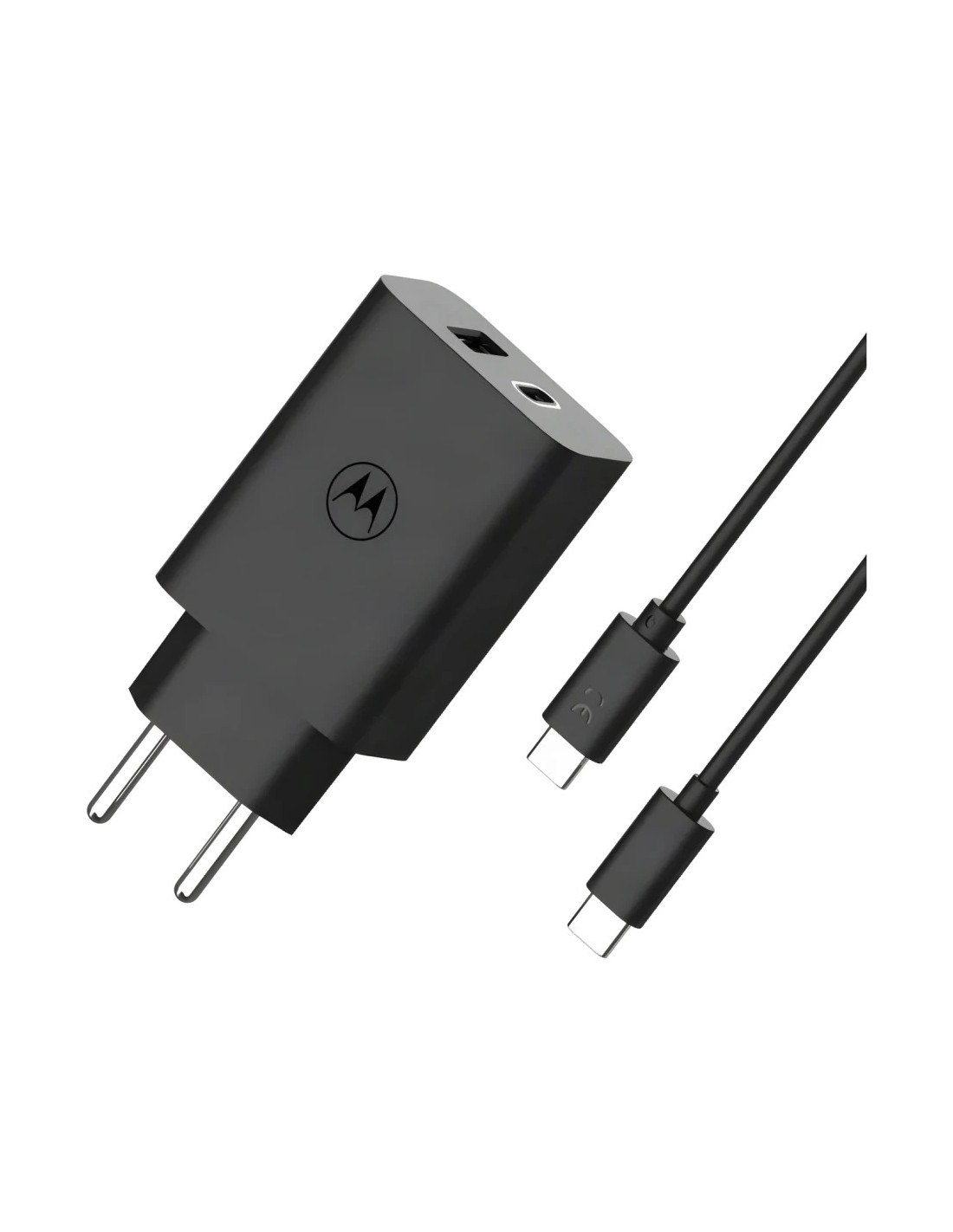 Cargador de dispositivos móviles Motorola TurboPower 50W Duo Negro USB