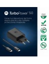 Cargador de dispositivos móviles Motorola TurboPower 50W Duo Negro USB
