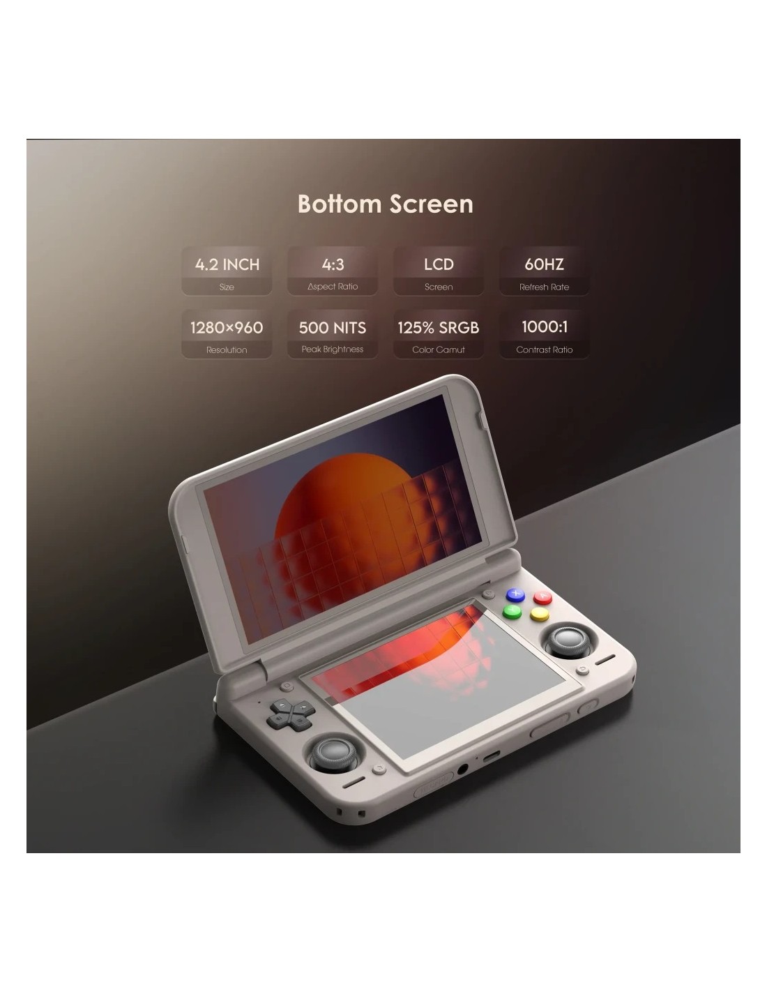 Consola portátil Retroid Pocket Duo Lite 4GB/64GB 16Bit Doble pantalla