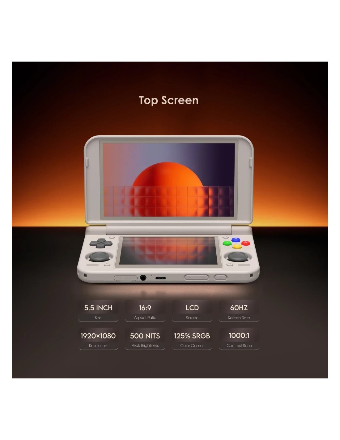 Consola portátil Retroid Pocket Duo Lite 4GB/64GB 16Bit Doble pantalla