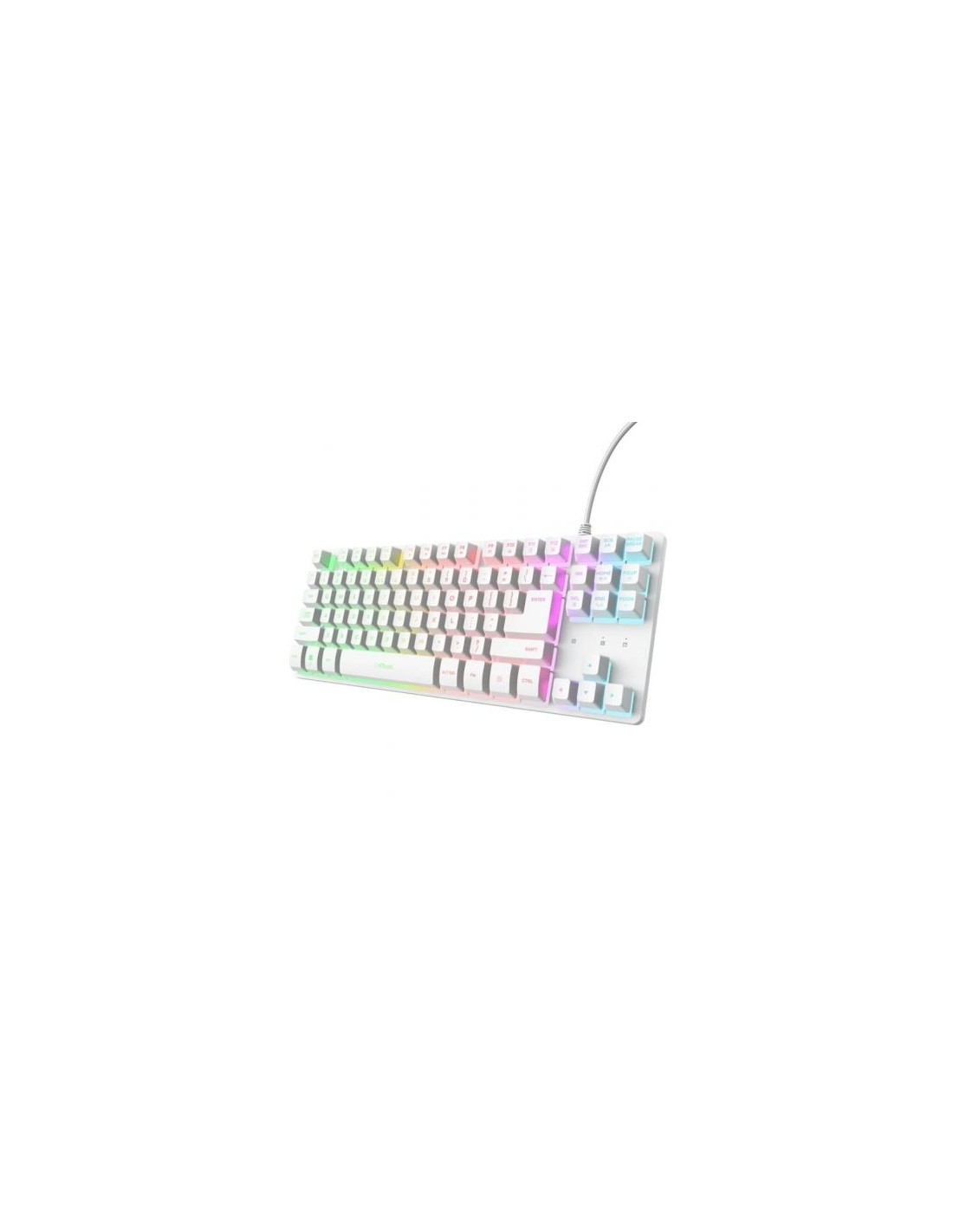 Teclado Gaming Trust Gaming GXT 833 Thado TKL 25896 Blanco | Logroño