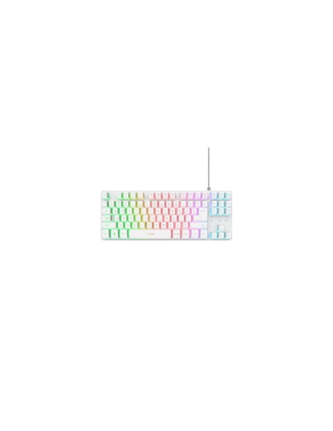Teclado Gaming Trust Gaming GXT 833 Thado TKL 25896 Blanco | Logroño