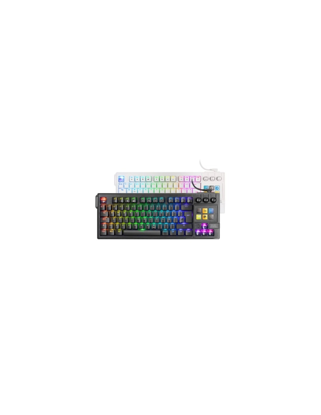 Teclado Gaming Mecánico Mars Gaming MK-MASTER Switch Rojo Negro Incluy