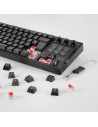 Teclado Gaming Mecánico Mars Gaming MK-MASTER Switch Rojo Negro Incluy