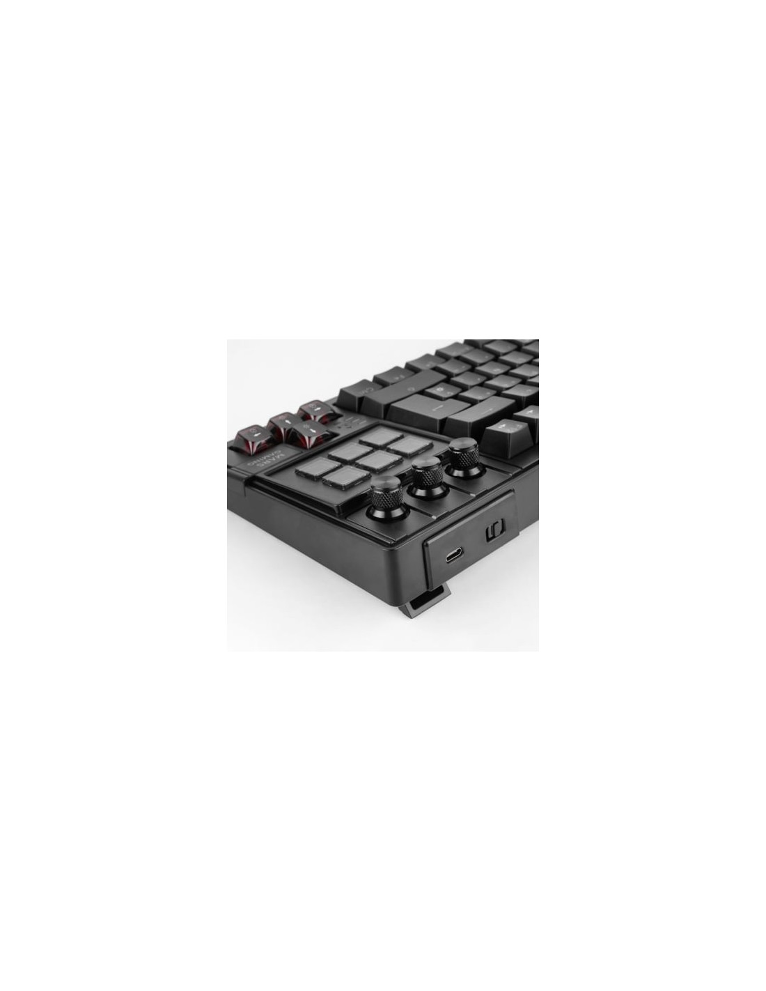 Teclado Gaming Mecánico Mars Gaming MK-MASTER Switch Rojo Negro Incluy