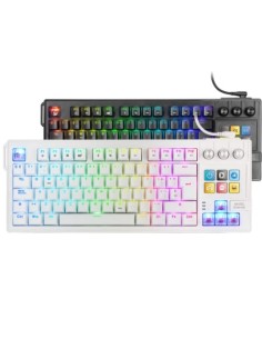 Teclado Gaming Mecánico Mars Gaming MK-MASTER Switch Rojo Blanco Inclu