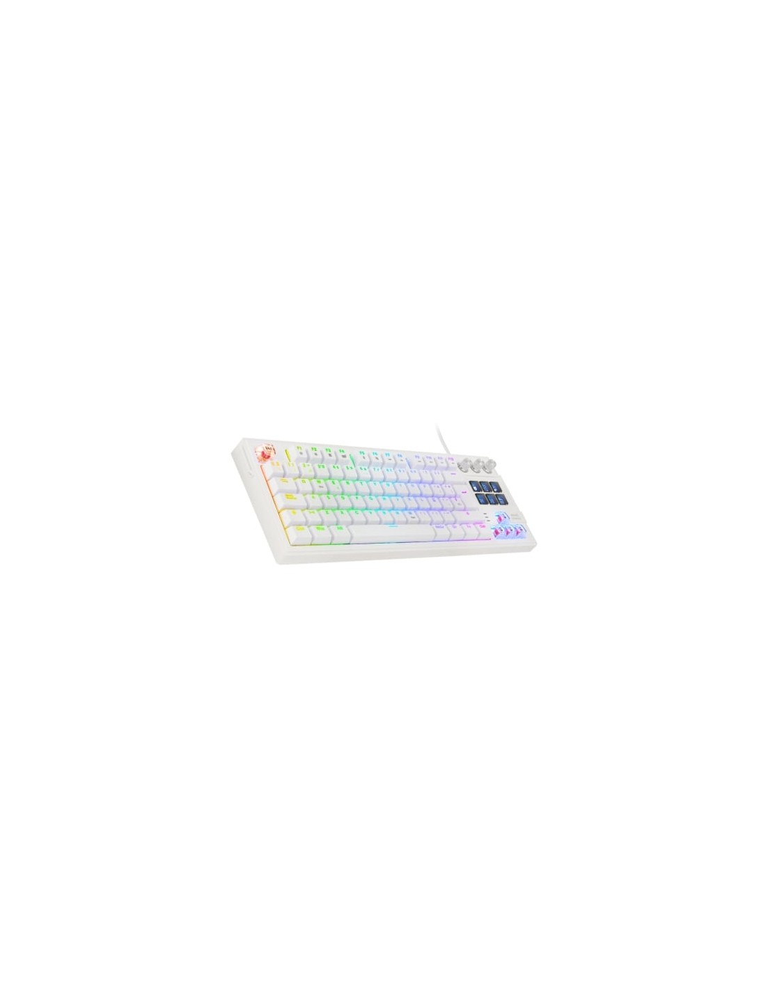 Teclado Gaming Mecánico Mars Gaming MK-MASTER Switch Rojo Blanco Inclu