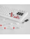 Teclado Gaming Mecánico Mars Gaming MK-MASTER Switch Rojo Blanco Inclu
