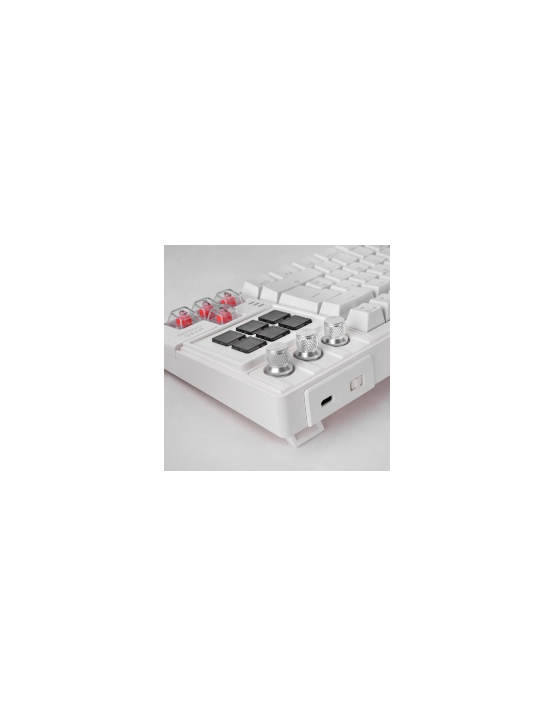 Teclado Gaming Mecánico Mars Gaming MK-MASTER Switch Rojo Blanco Inclu
