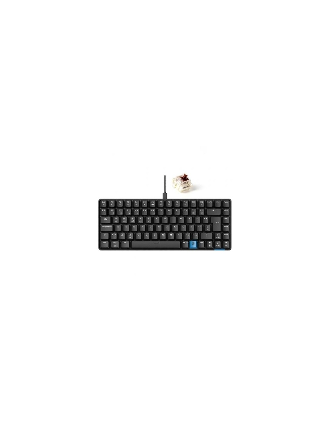 Teclado Gaming Mecánico Inalámbrico Hiditec GM1K Hot-Swap switch Gater